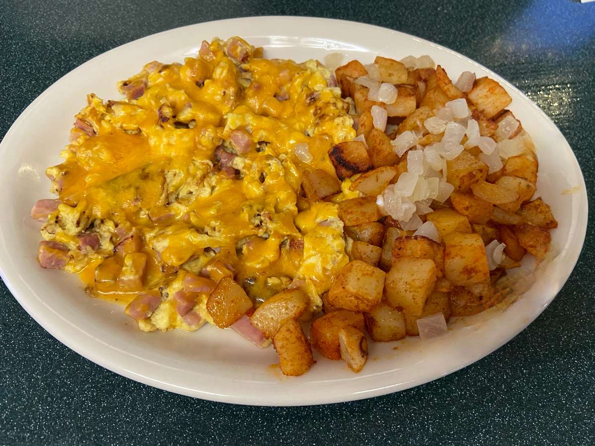 Diced Ham Scramble