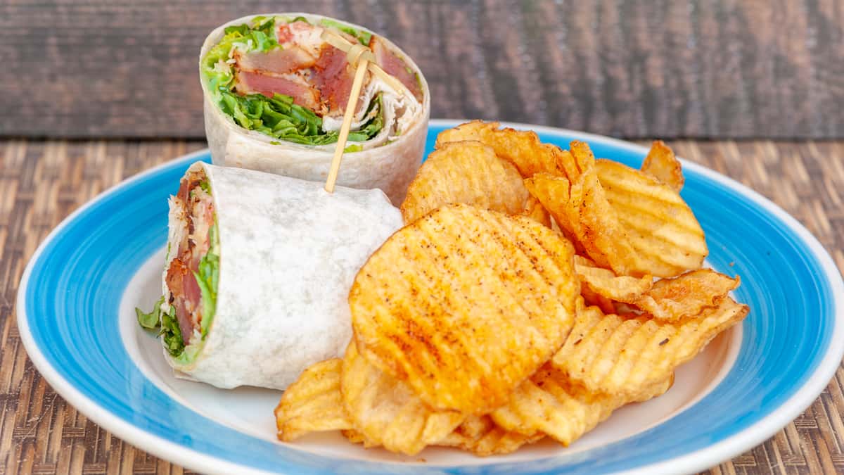 Ahi Tuna* Wrap Dinner Menu Dead Freddies Island Grill