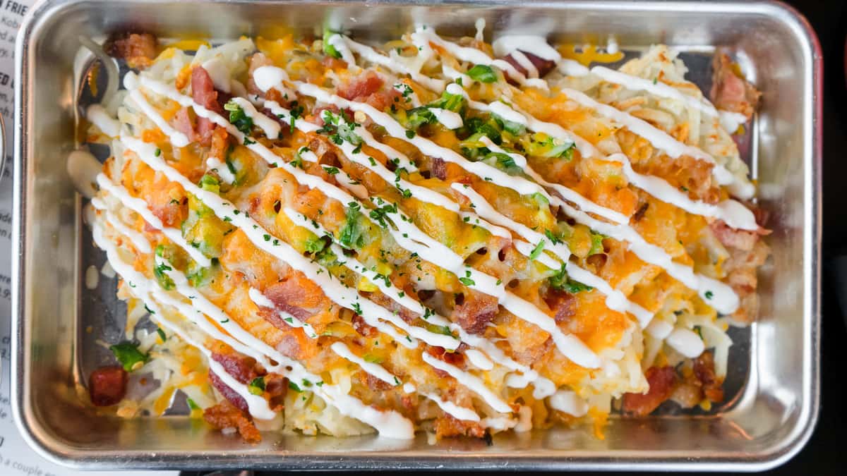 Loaded Hash Browns Breakfast Menu Heritage Cafe