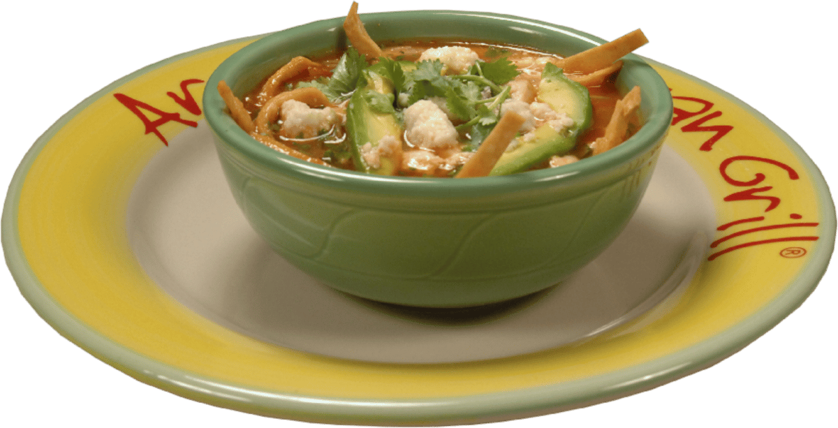 Chicken Tortilla Soup Azteca - Arriba Mexican Grill - New Mexican