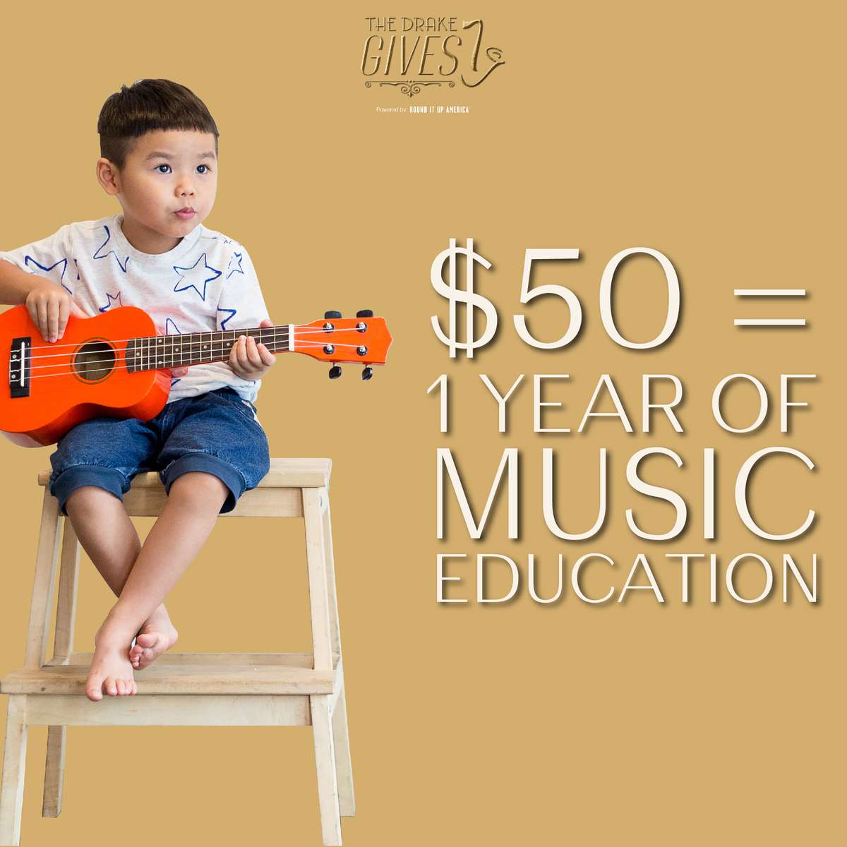 Your donation is making a direct impact in a kid's life by gifting them music education. The influence of music can benefit brain development in early childhood – including motor, listening, reading and emotional skills.
