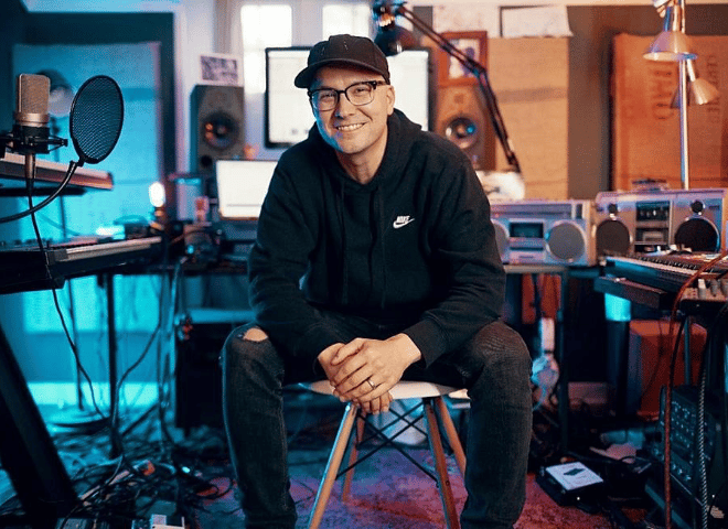 musician smiling