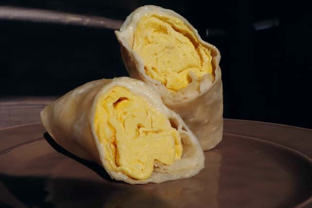 egg and cheese wrap