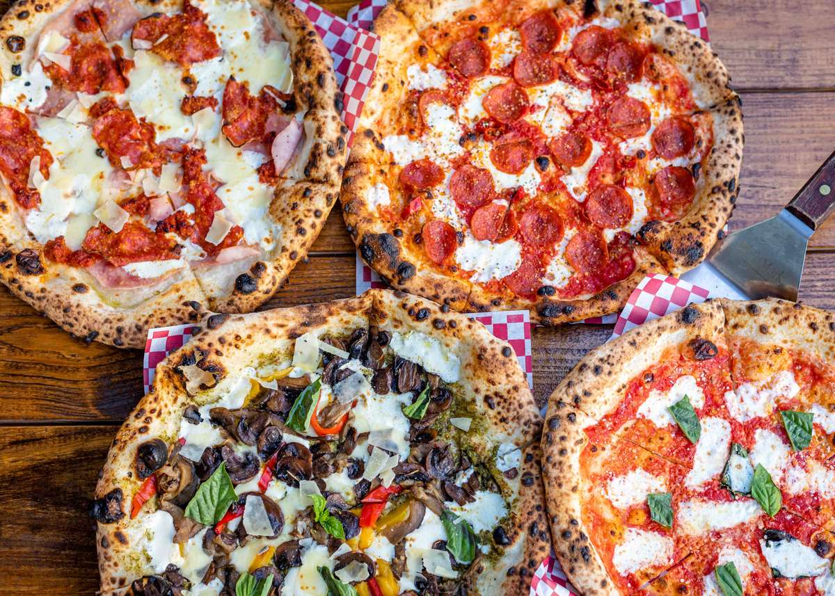 Multiple pizzas