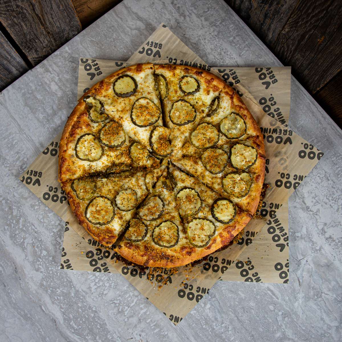 Voo-Dill Pickle Pizza - Voodoo Brewing Co - Meridian - American