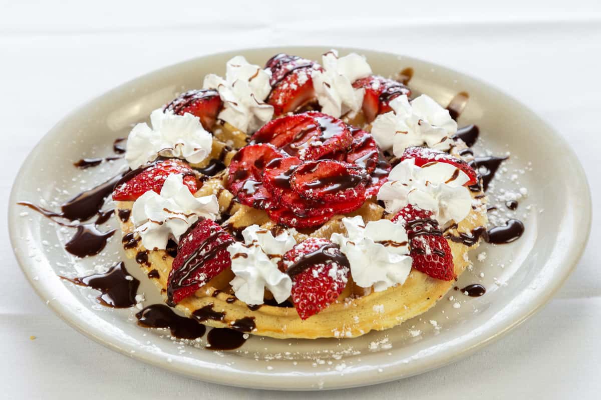 Chocolate Strawberry Waffle