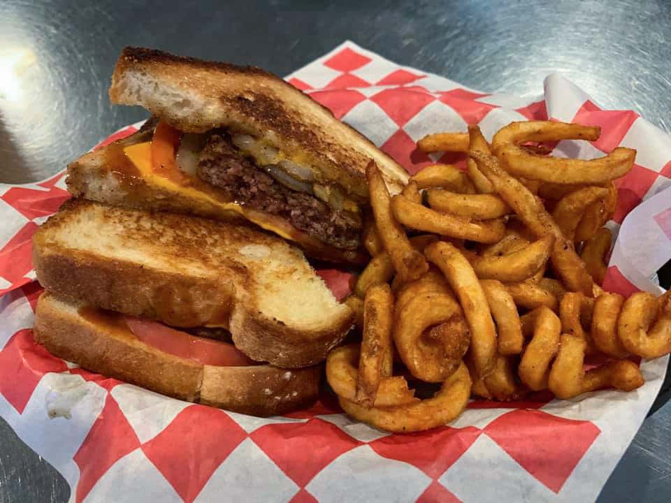 fries and burger melt