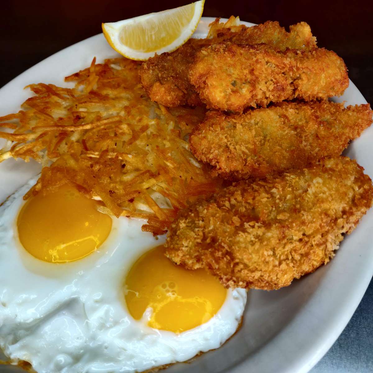 Fried Oyster & Eggs