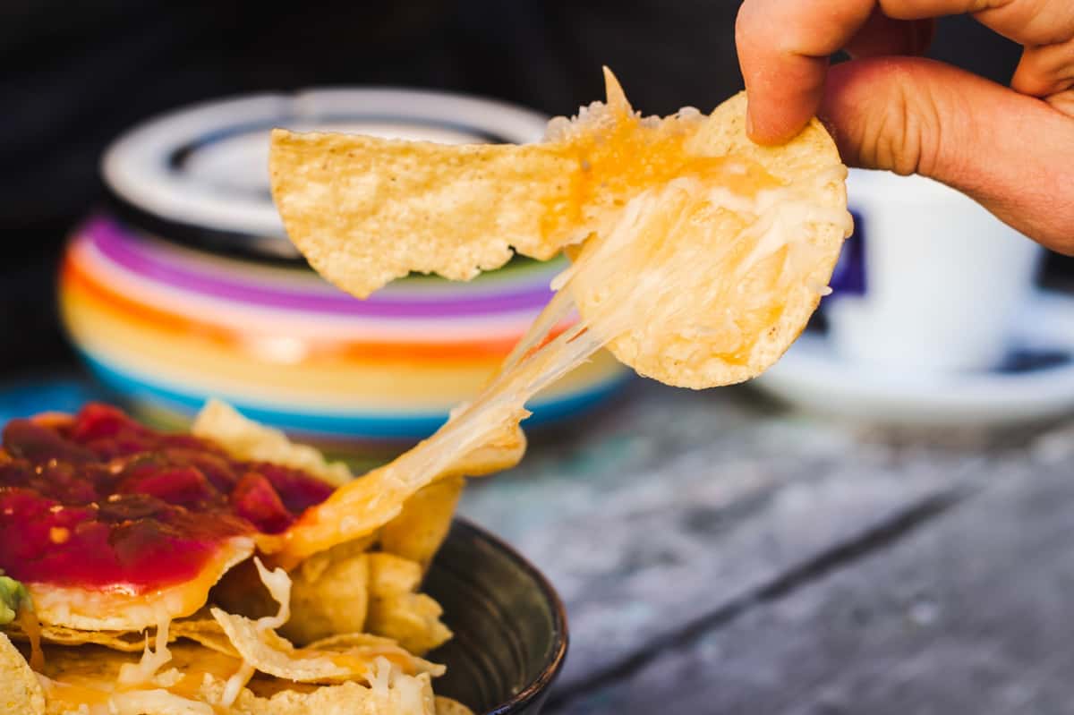 Nachos with salsa