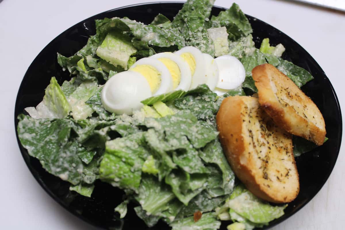 Caesar salad brunch style