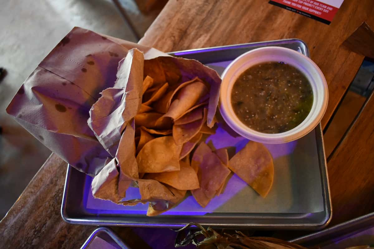 Chips and Salsa Verde