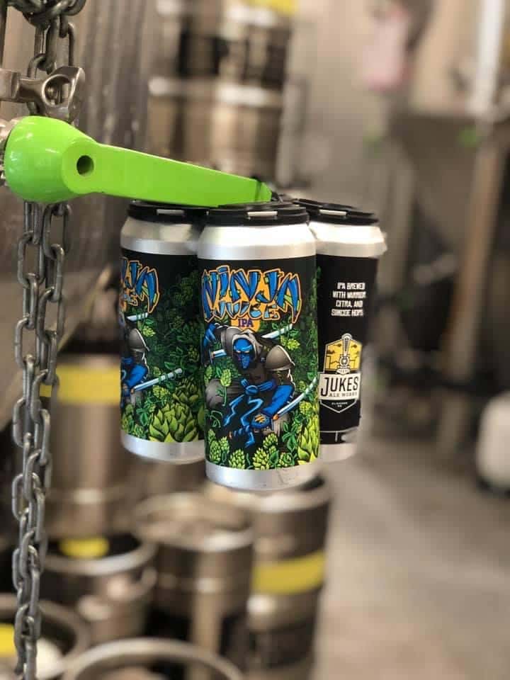 Ninja Juice™ IPA 4 Pack (16oz Cans) - Jukes Ale Works - Brewpub in