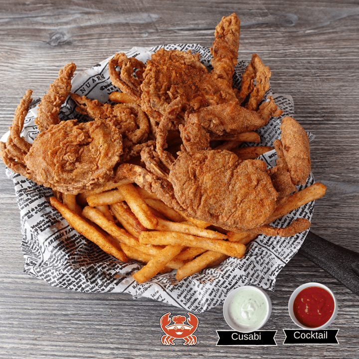 KICKBACK CORNERED,LES 150 PASSIONS…セット Fried Soft Shell Crab Basket - Kickin Kasian - Asian Cajun Fusion
