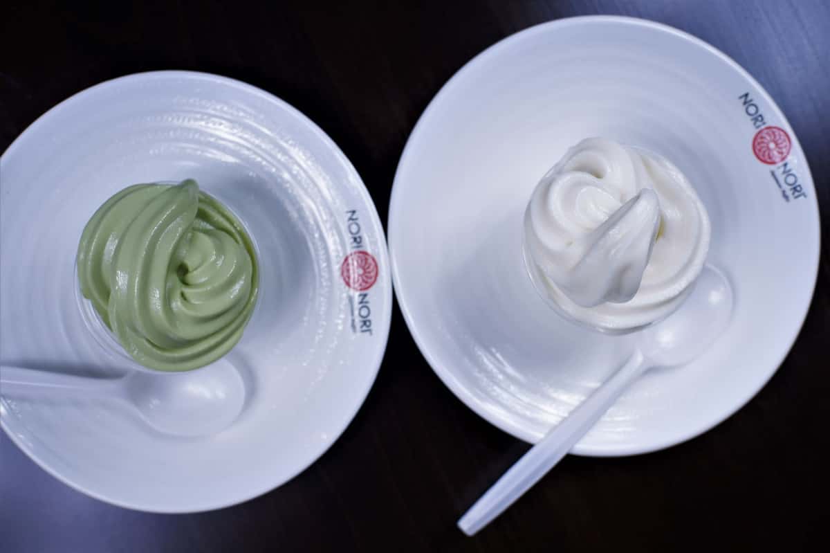 IceCream Green Tea (Matcha) & Vanilla Our Menu Nori Nori Sushi