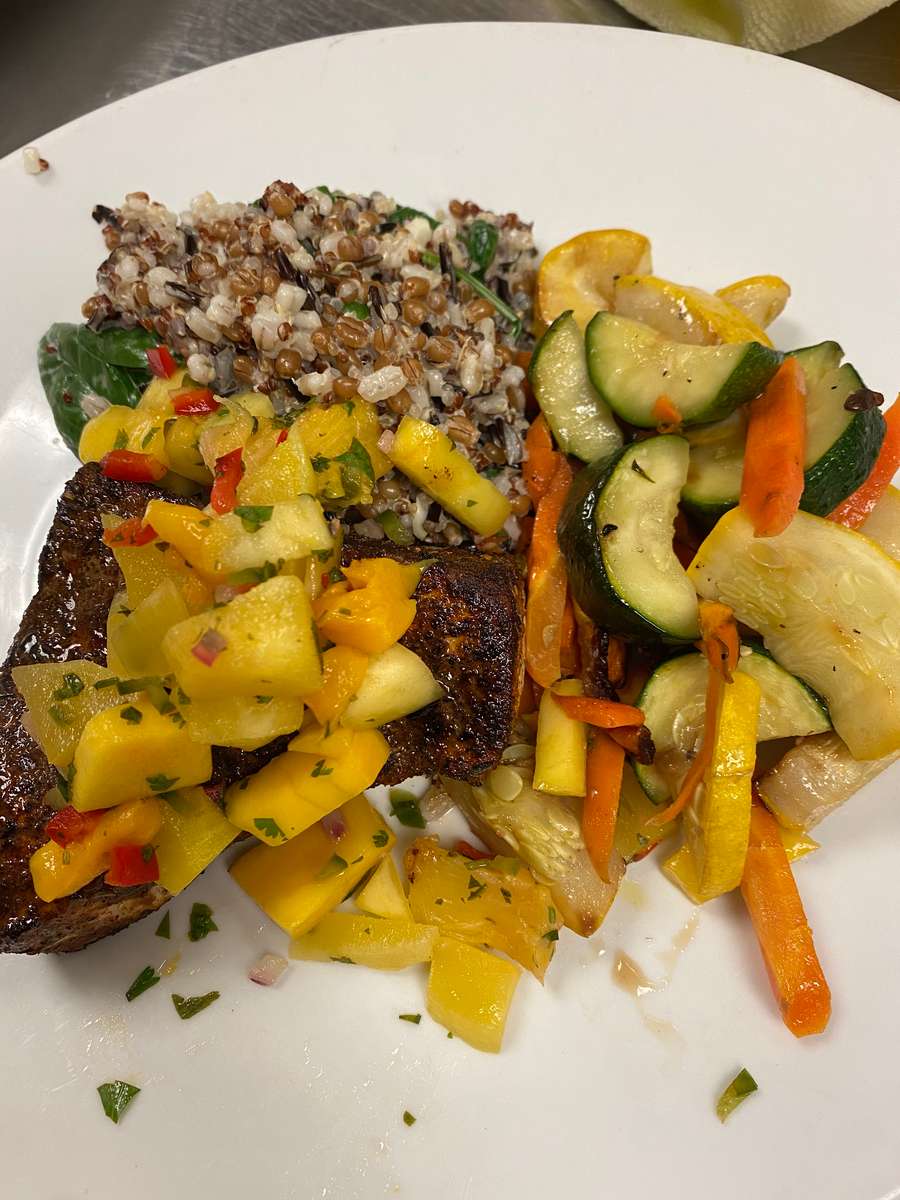 blackened swordfish