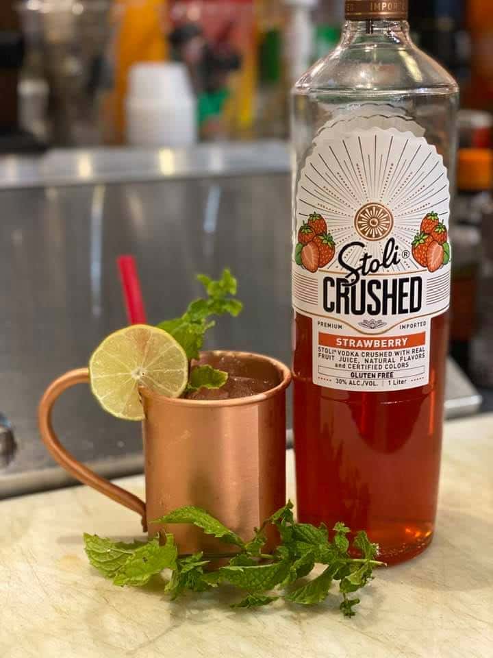 Strawberry Mint Mule