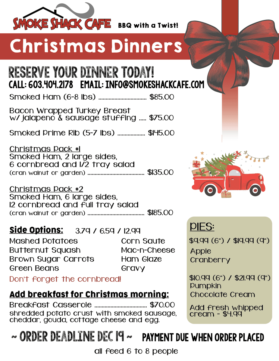 Christmas dinners