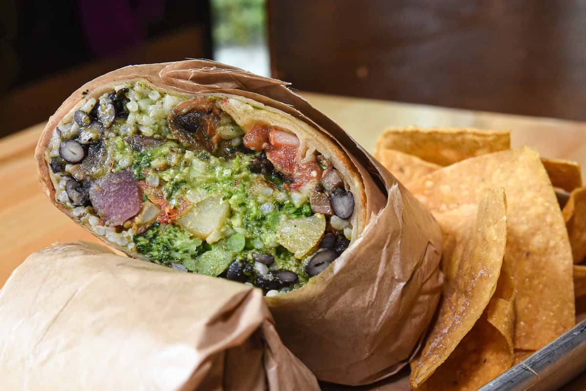 Veggie Burrito Menu Latin American