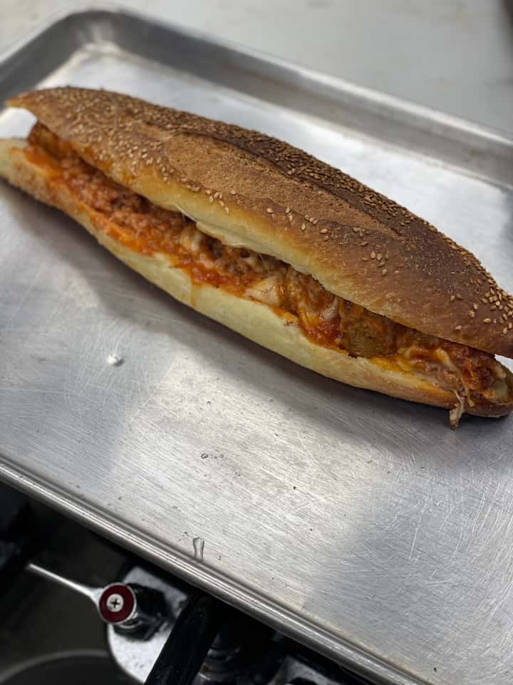 Meat Parmigiana Sandwich