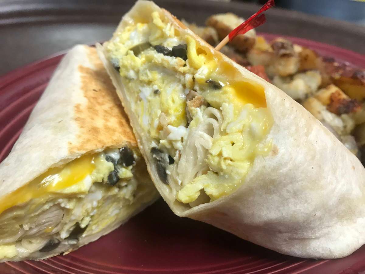 Burrito Breakfast The Main Street Station Brunch Restaurant in