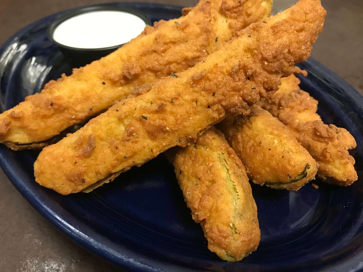 Fried Pickles Spears Lunch The Main Street Station Brunch 