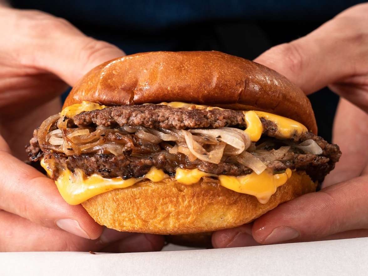Oklahoma Onion Smash Burger - Bite More