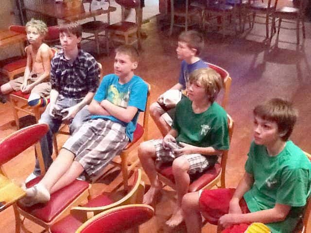 kids at buck snort