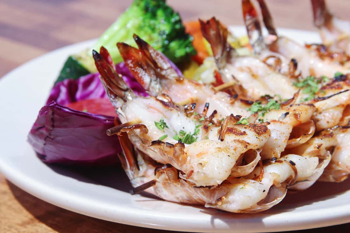 Prawn Skewer Food The Crab Pot Long Beach Seafood Restaurant in