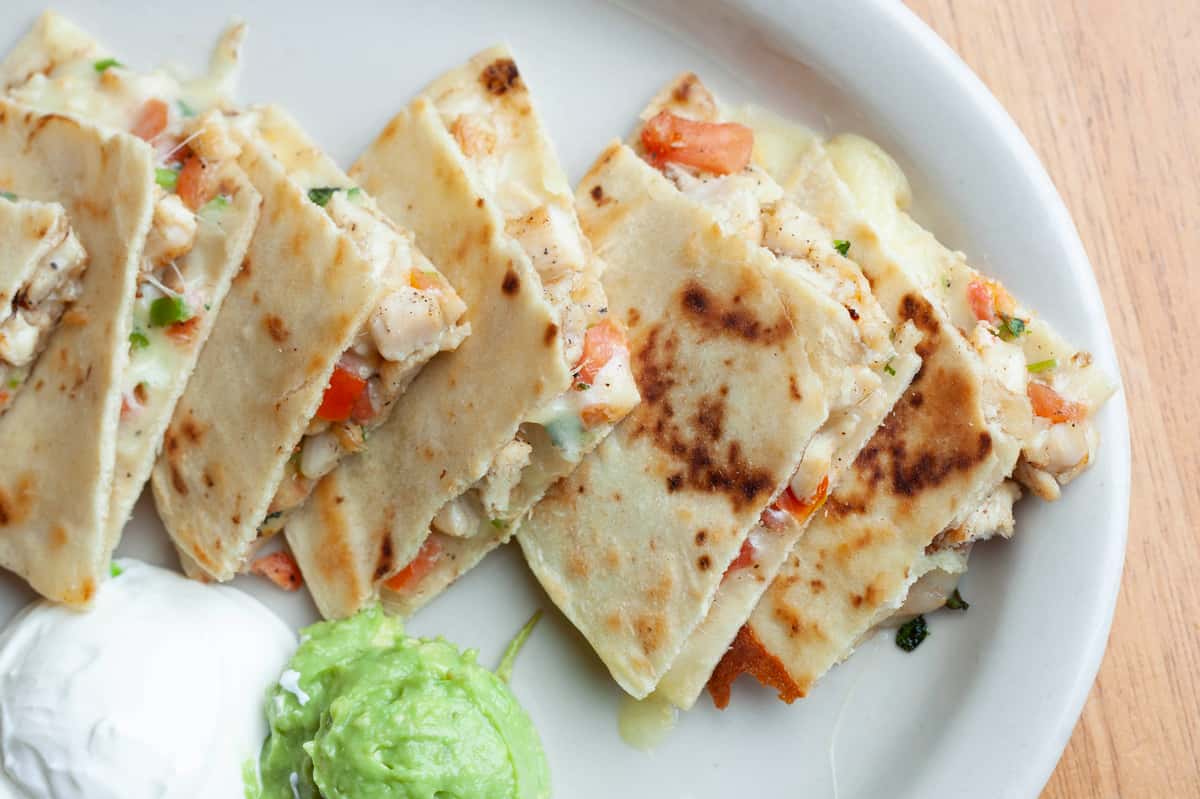 chicken fajita quesadilla