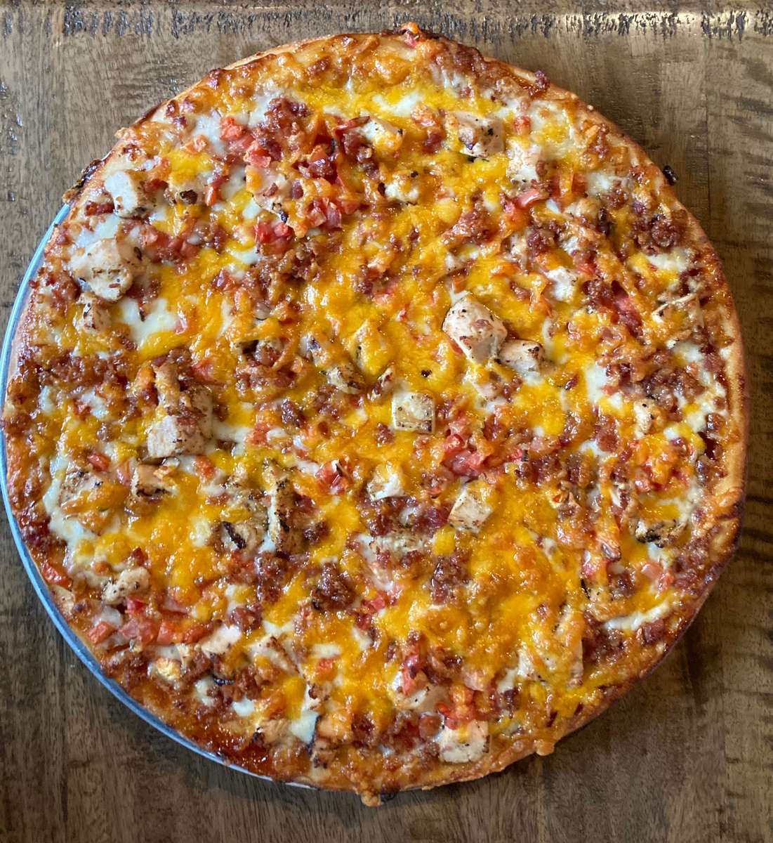 Chicken Bacon Ranch Pizza