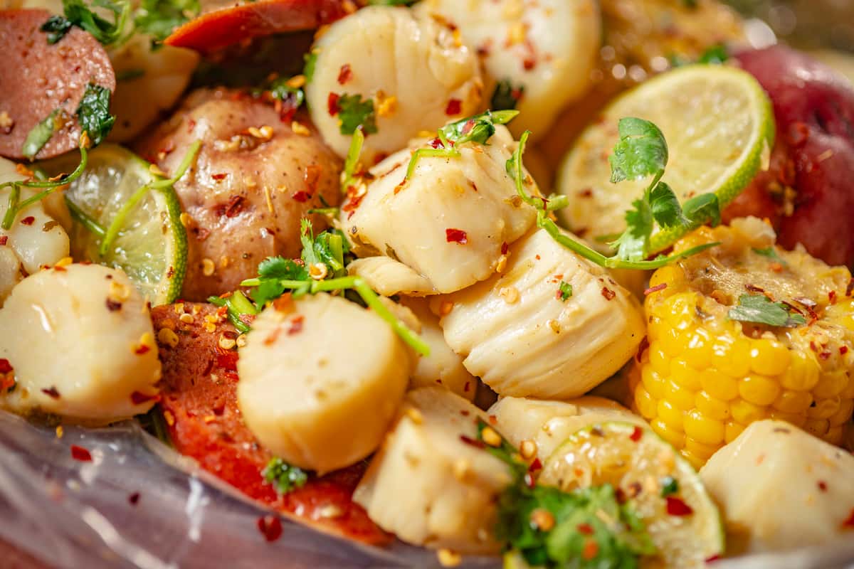 SCALLOPS 1 LB Main Mr Crab Boiling Seafood Seafood Restaurant in