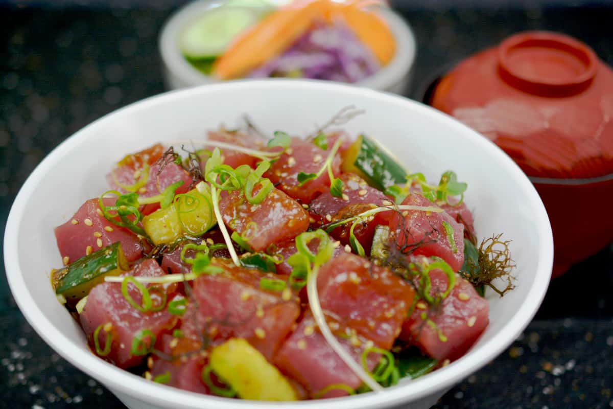 Ahi Poke Don Teishoku - Gyotaku Japanese Restaurants - Hawaii