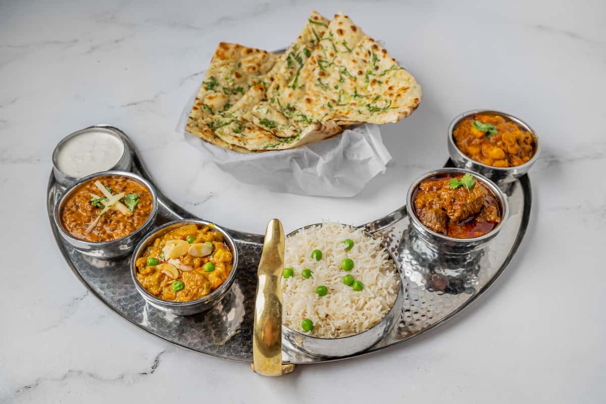 Vegetarian Thali - Andaaz - Fine Dining Indian Restaurant and Bar