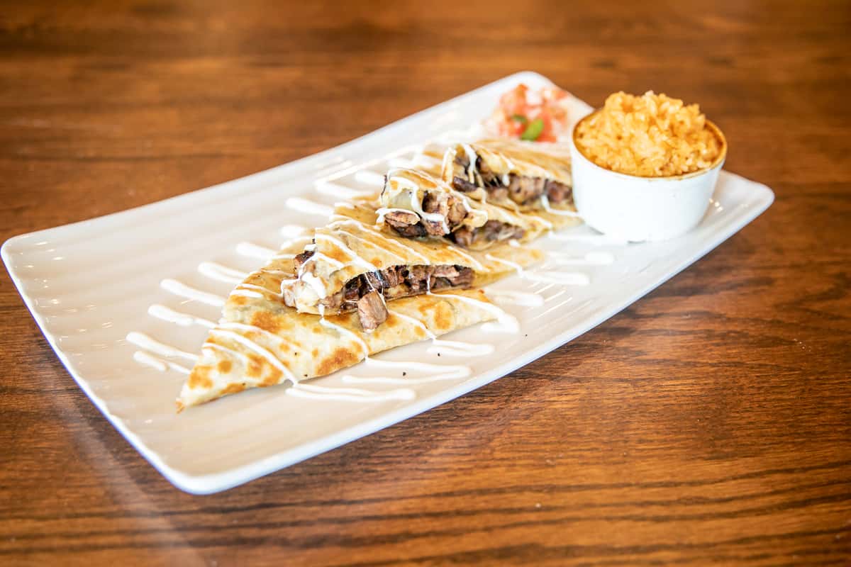 Asada Quesadilla Soft Menu Bandoleros Mexican Grill Restaurant in