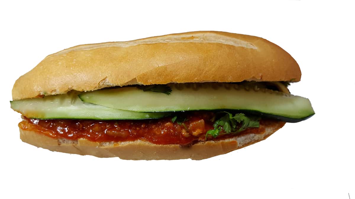 Pork Meatball Sandwich (Bánh mì xíu mại)
