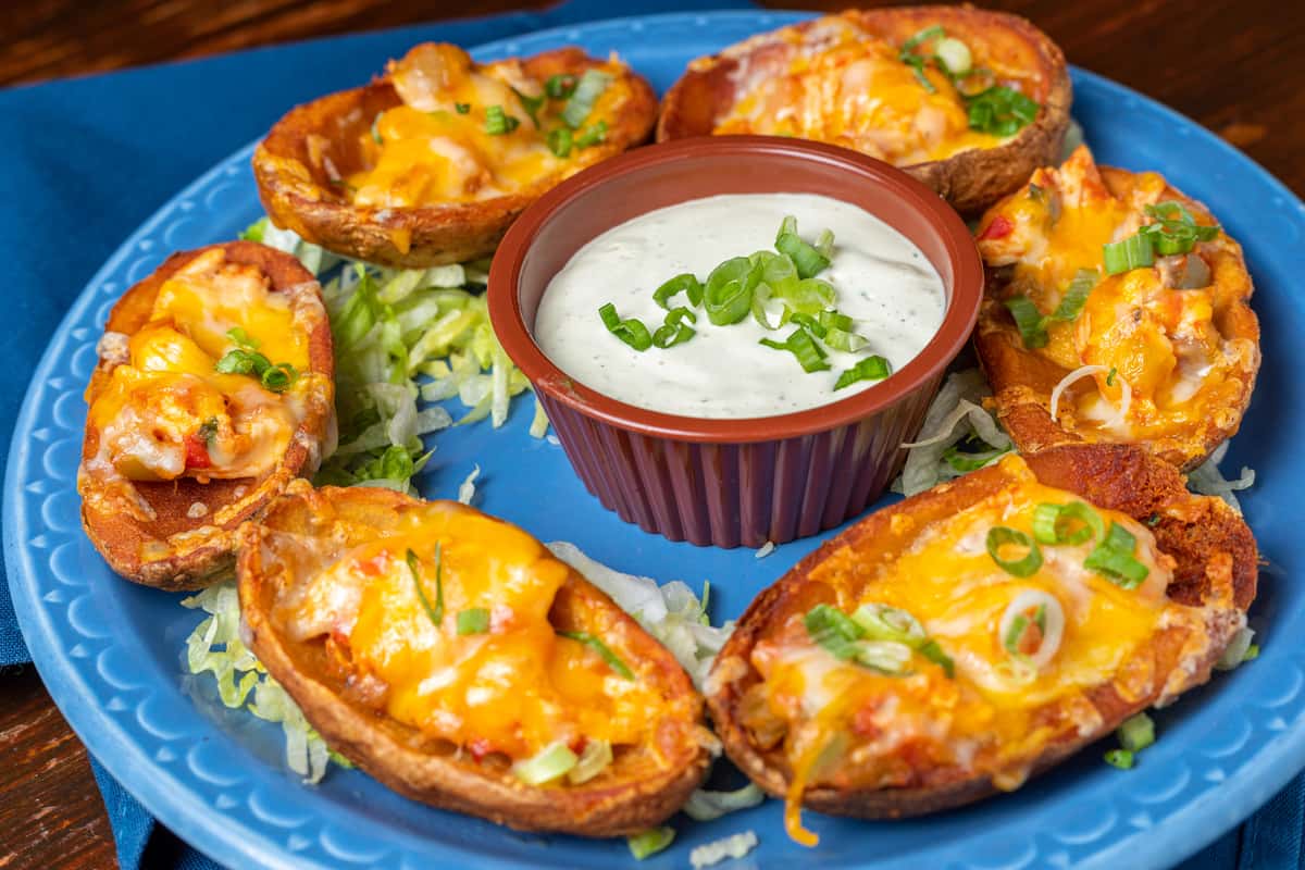 Mexi-Fried Potato Skins
