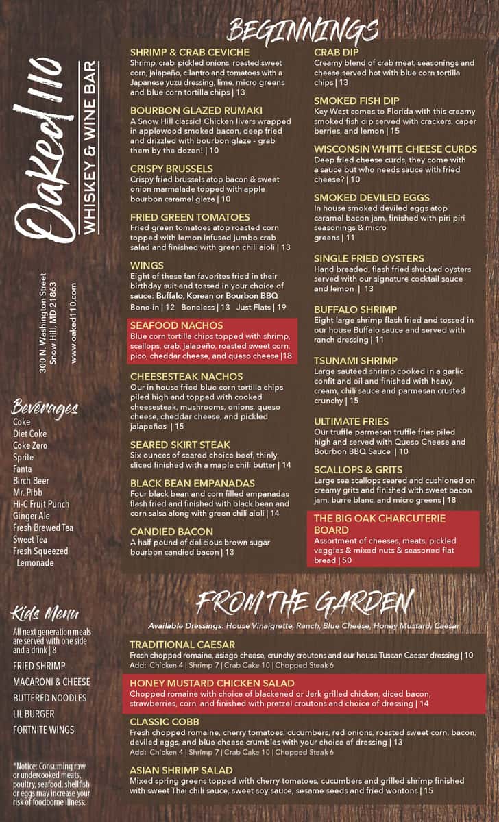 Menu Front