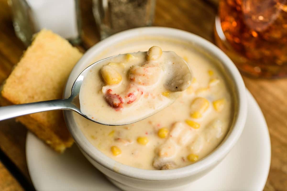 crawfish and corn soup