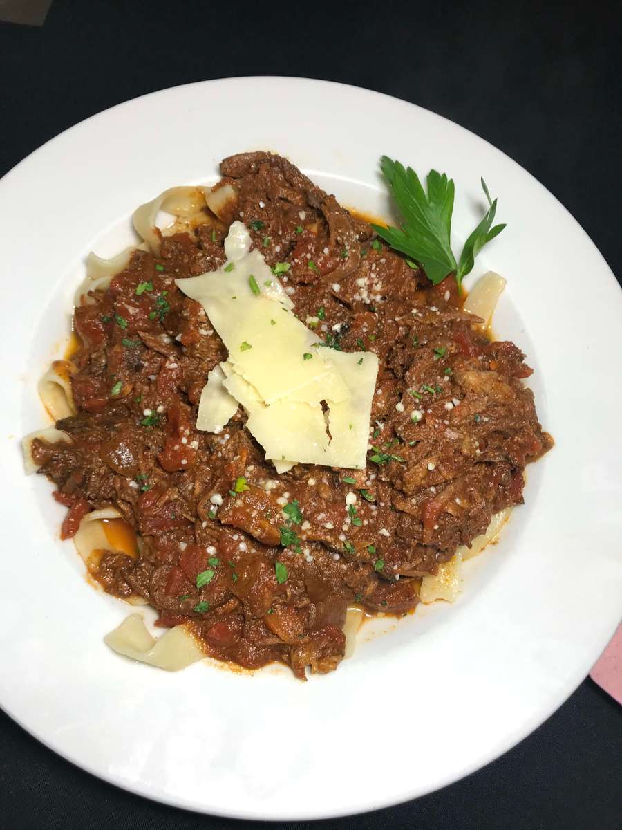 Braised Beef Over Pasta Menu Frankie's Restaurant & Pizzeria