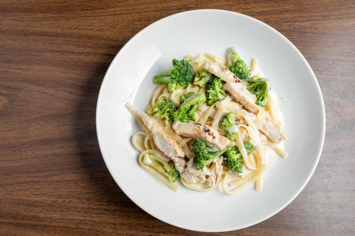 Fettuccini Alfredo with Broccoli