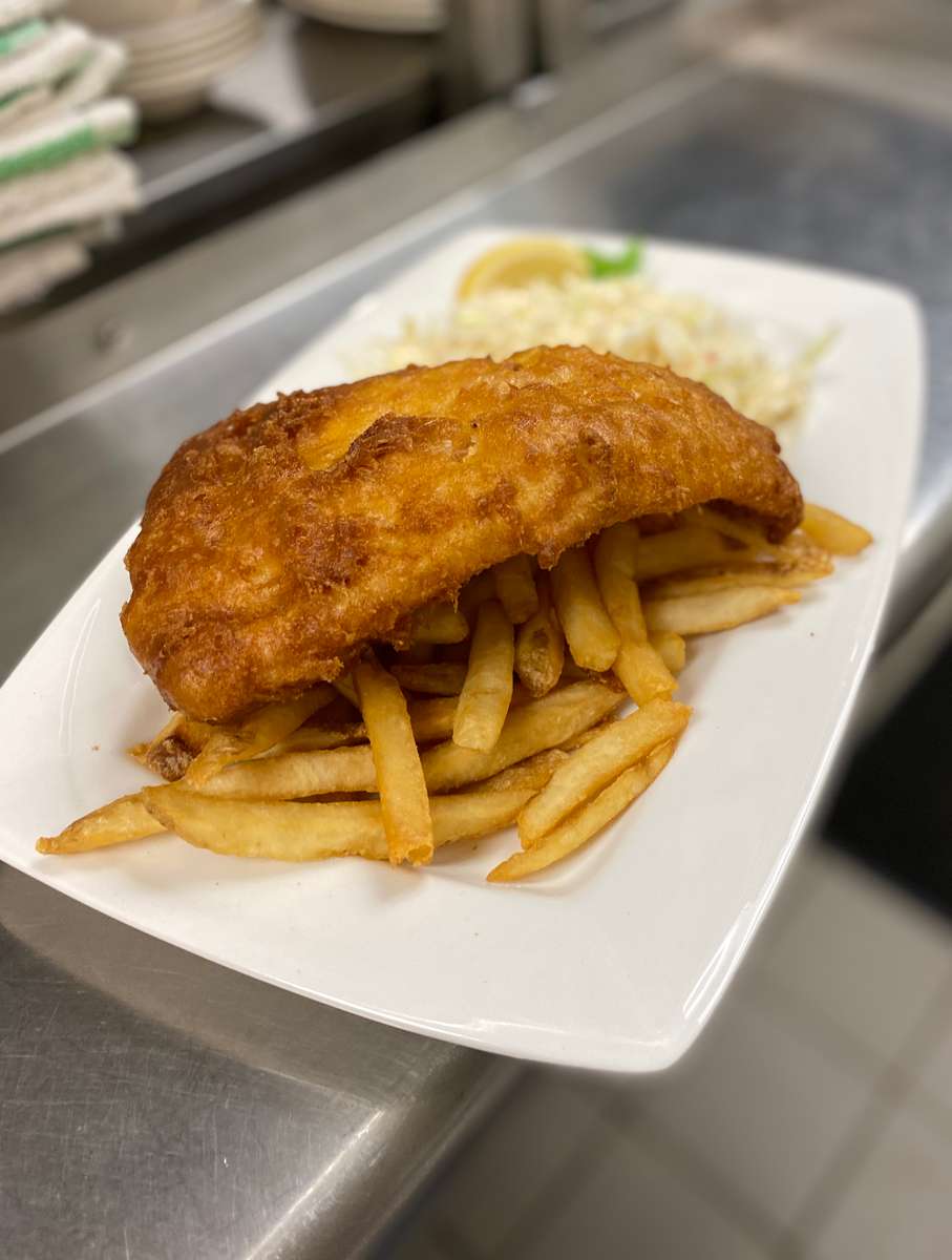 Sam Adams Beer Battered Fish & Chips