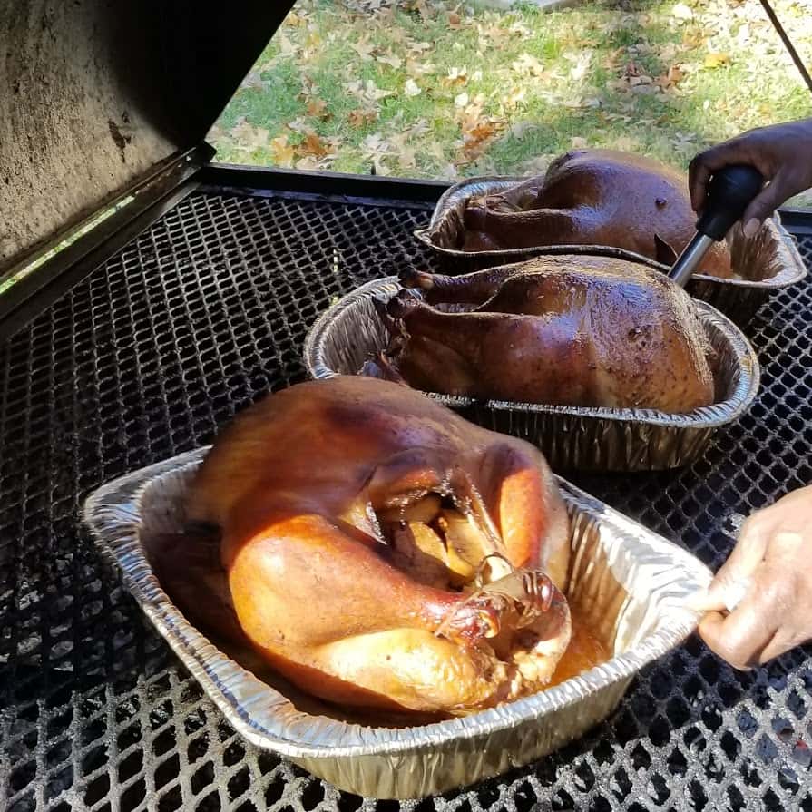 smoked turkeys