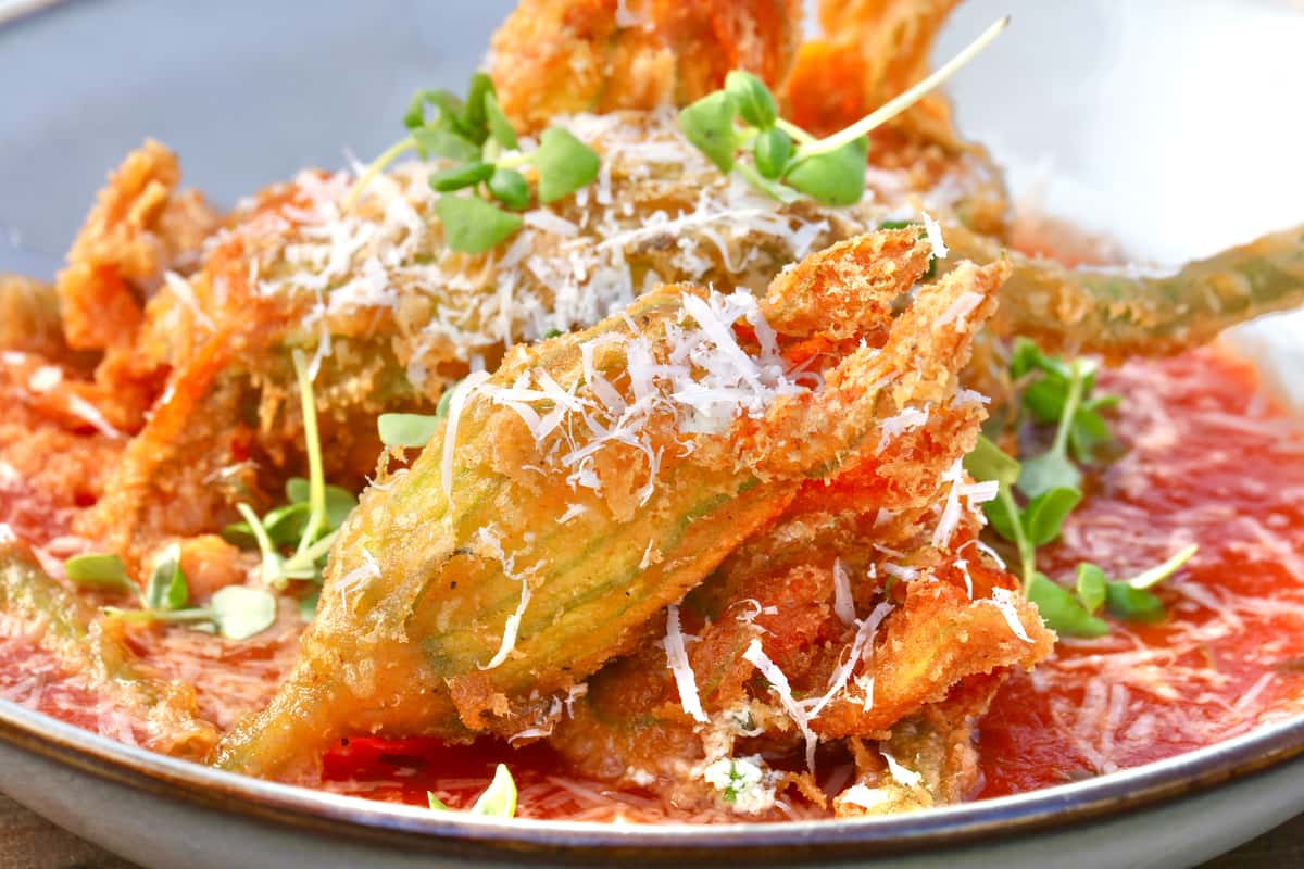 Stuffed Squash Blossoms
