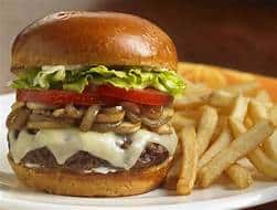 Mushroom Swiss Burger