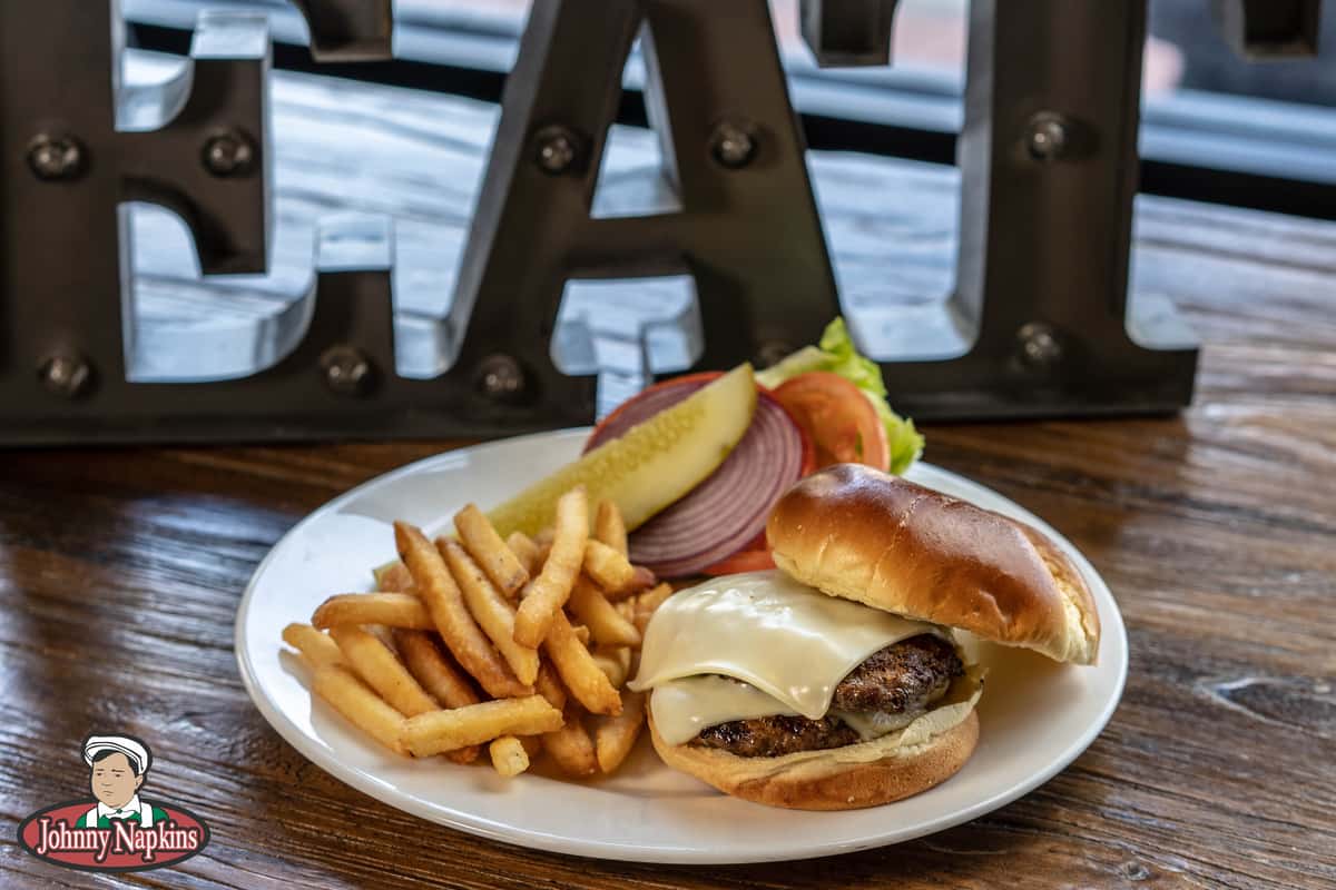 Cheese Burger Food Johnny Napkins Union