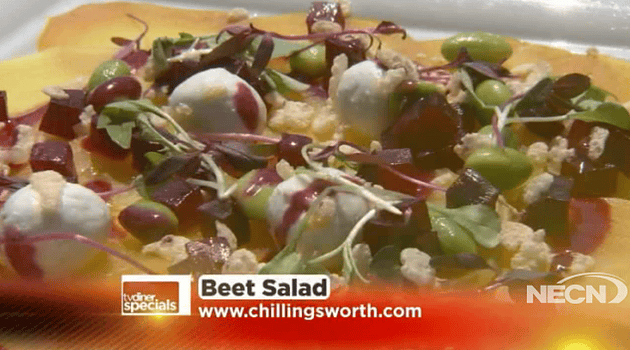 beet salad on TV