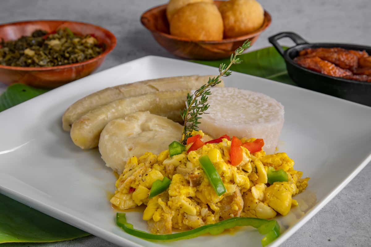 Large Ackee & Saltfish - The Dutch Pot Jamaican Restaurant