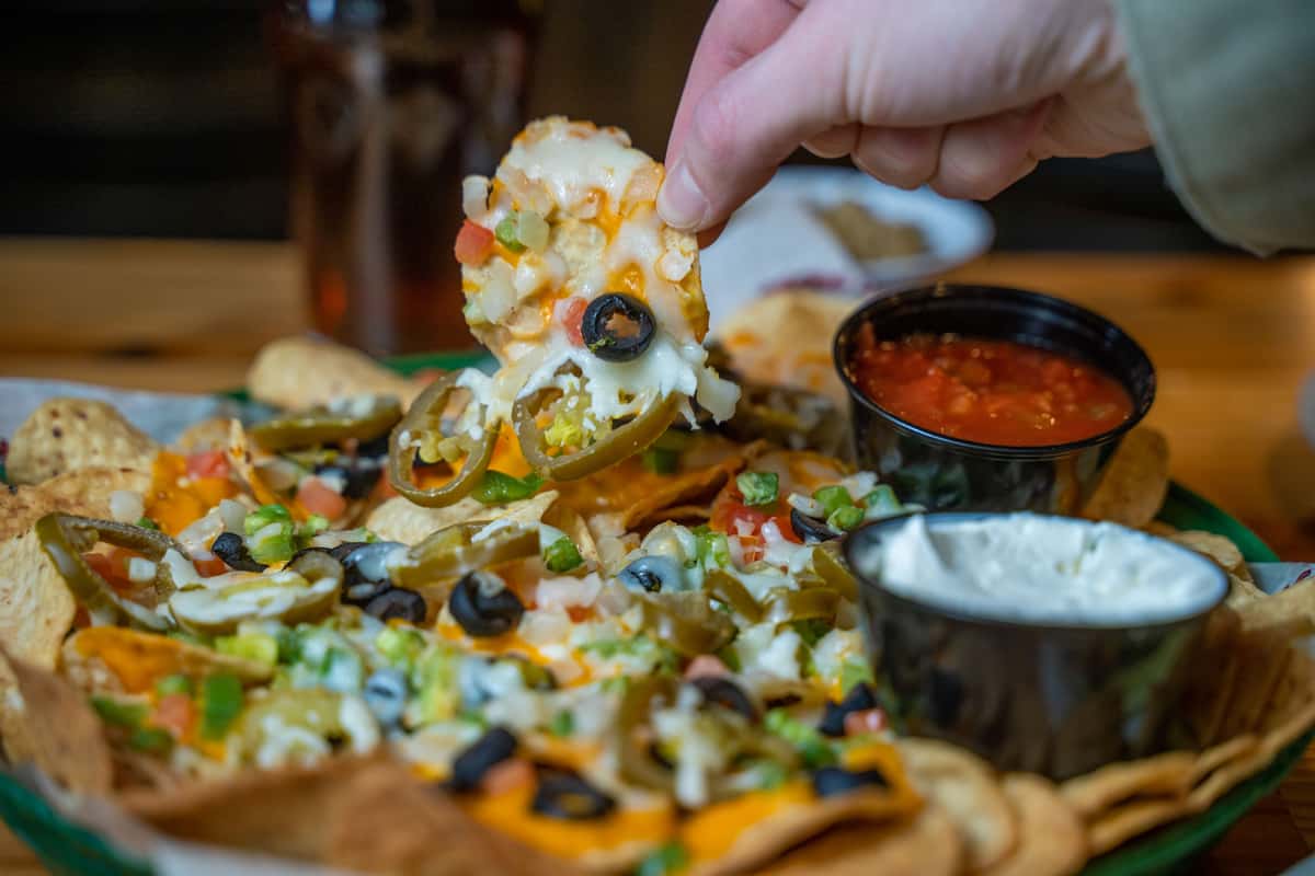 Loaded Lizard Nachos and Cheese
