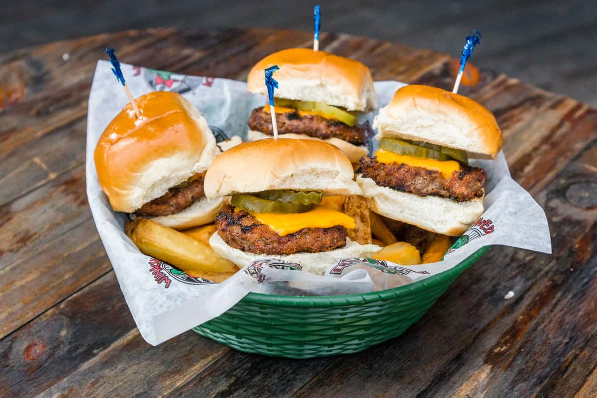 mini burger basket