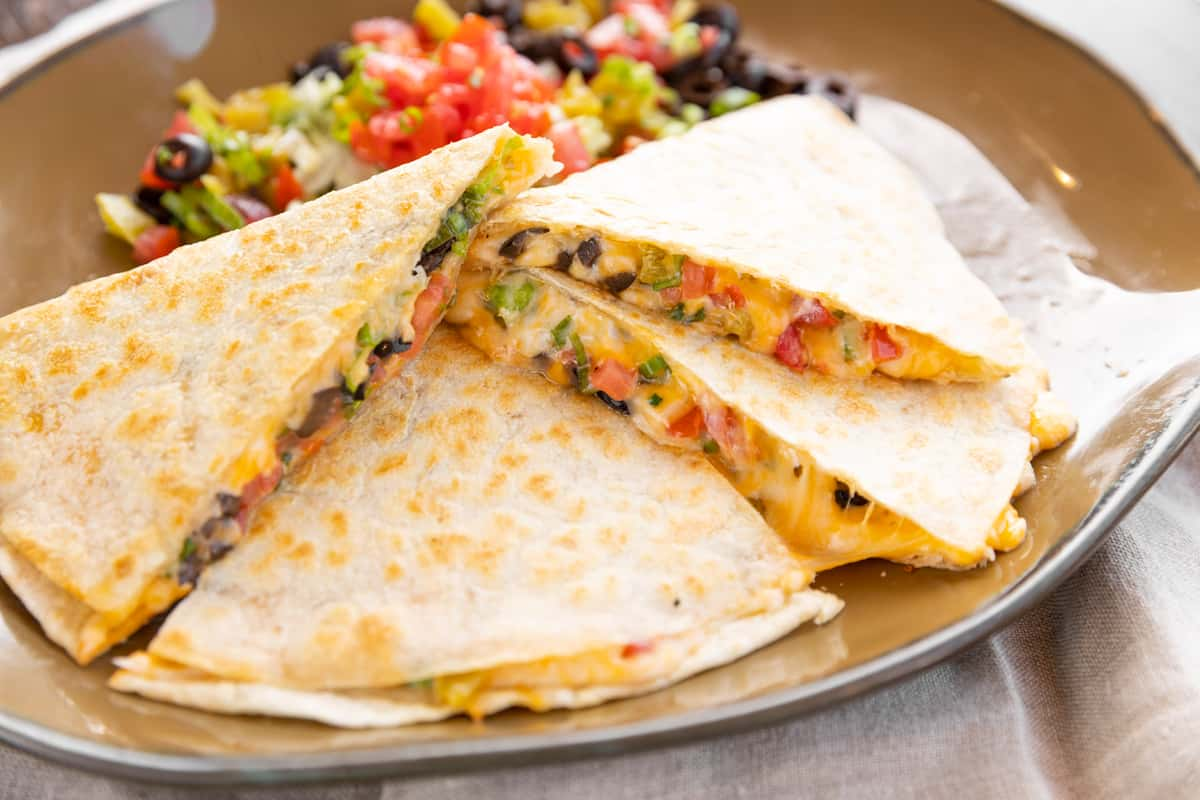 Stuff Grilled Quesadilla - Menu - Villa Cantina - Mexican Restaurant in ...